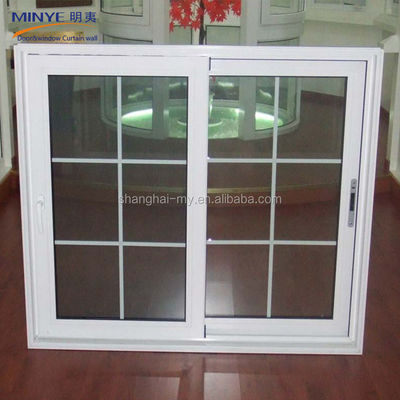Progettazione di finestre in vetro scorrevole per ufficio con rivestimento in alluminio e hardware top cinese