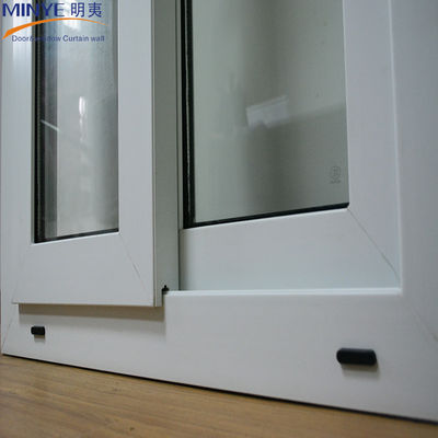 Funzione a prova di vento Vetro a doppio scorrimento vetro UPVC finestre verticali con vantaggio di risparmio energetico