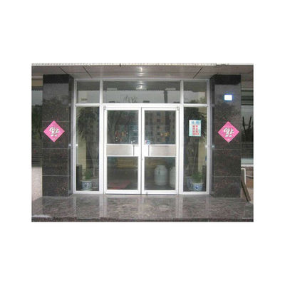 KFC Shop Front Swing Door con polvere rivestita in vetro e design a molla