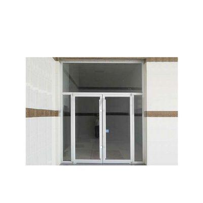 KFC Shop Front Swing Door con polvere rivestita in vetro e design a molla