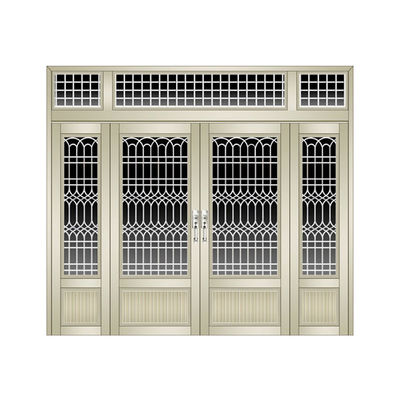 KFC Shop Front Swing Door con polvere rivestita in vetro e design a molla