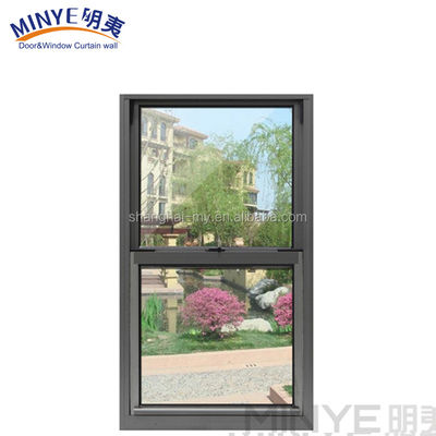 1Spessore del profilo.4 mm Aluminio finestrino scorrevole in stile americano con design a griglia