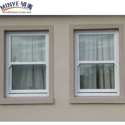 Finestra scorrevole verticale in vinile di Shanghai con acciaio e hardware rinforzato da 1,2 mm