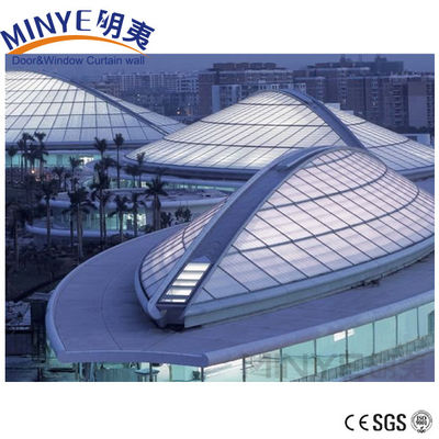 Edifici commerciali pannelli di parete compositi in alluminio per pareti a tenda in vetro curvo
