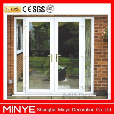 Buona tenuta all'aria e all'acqua PVC/UPVC Casement Glass Porta principale con griglie