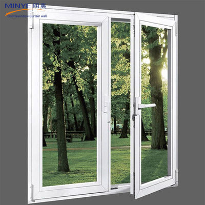 Finestra a doppio vetro di dimensioni personalizzate in Upvc/Pvc per isolamento termico e sonoro