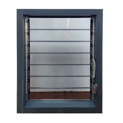 Moderno Design Powder Coating Profilo di alluminio Manuale Open Frosted Glass Plantation Persiane Finestra