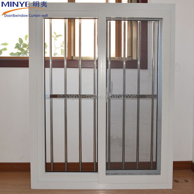 Innovativi colori personalizzati Noise Killer PVC/UPVC Sliding Window con Grill Design