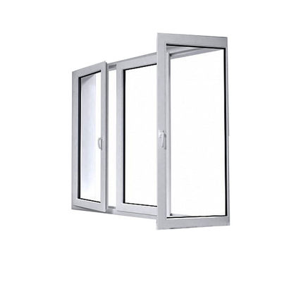 Progettazione di finestre in UPVC/PVC Casement per bagni Resistenza al vento 3500pa Swing Open Style
