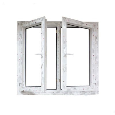 Progettazione di finestre in UPVC/PVC Casement per bagni Resistenza al vento 3500pa Swing Open Style