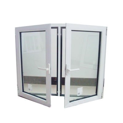 Progettazione di finestre in UPVC/PVC Casement per bagni Resistenza al vento 3500pa Swing Open Style