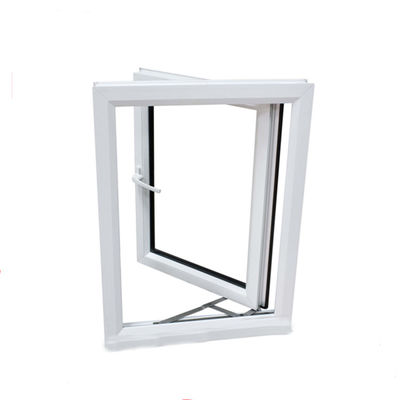 Progettazione di finestre in UPVC/PVC Casement per bagni Resistenza al vento 3500pa Swing Open Style