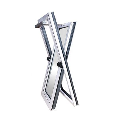 Vetro temperato in lega di alluminio decorativo a centro pivotato Casement Tilt and Turn Window