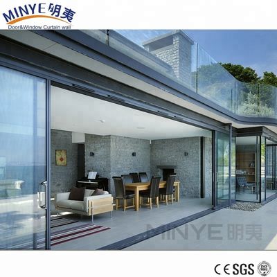 Doppio/Triplice/Quattro Tracce Moderne porte d'ingresso con porta scorrevole in vetro