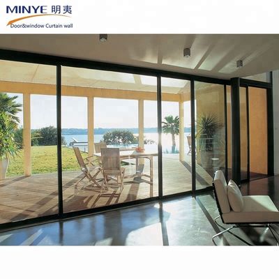 Doppio/Triplice/Quattro Tracce Moderne porte d'ingresso con porta scorrevole in vetro