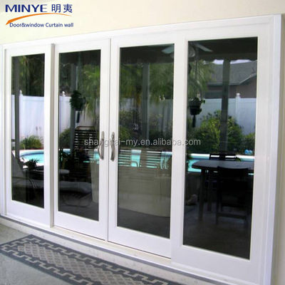 Moderno design esterno impermeabile UPVC PVC francese vetro scorrevole porta del patio per ville