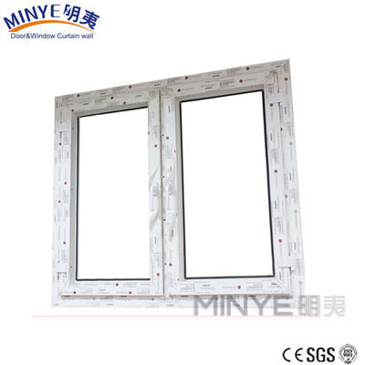 Modello di apertura orizzontale Cornice di vetro in PVC Disegno in stile europeo Spessore 2,5 mm