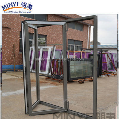 Stile di design moderno Dimensioni personalizzate Ferro Grill Porte di finestra Disegni/Porta pieghevole in vetro
