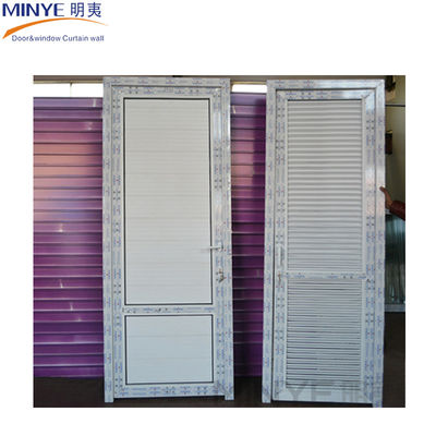 Materiale principale PVC colore bianco Upvc/pvc porta a cassa con porta unica di legno fisso