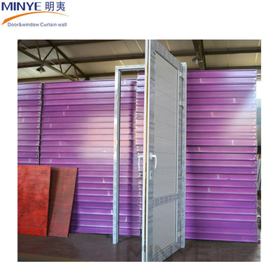 Materiale principale PVC colore bianco Upvc/pvc porta a cassa con porta unica di legno fisso