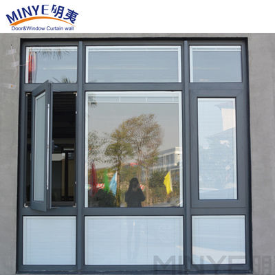 Stile di progettazione di strisce di gomma EPDM Moderno Fuscolo in alluminio Casement Finestra Foto Finestra