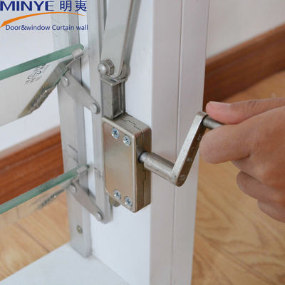 Perfilo personalizzato Colore Louver Disegno Persiane in vetro in alluminio con operatore Rotogear