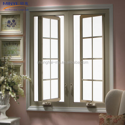 Colore del profilo personalizzato Cornice in lega di alluminio Finestre curve con top design rotondo