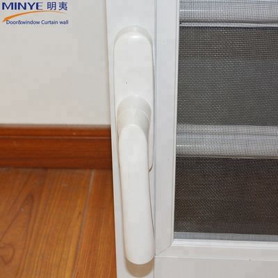 Finestra di persiana in vetro in alluminio con colore di profilo personalizzato e rivestimento in polvere