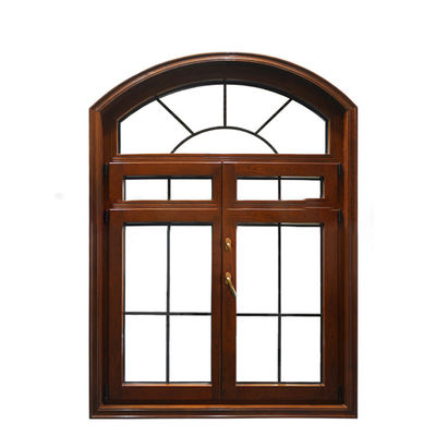 Finestre di vetro di arco di design europeo finestre rotonde in alluminio per la vita in stile cinese