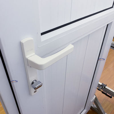 Porta a chiusura verticale in UPVC in vetro doppio temperato in stile francese per porte a chiusura in PVC