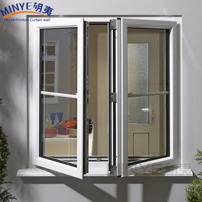 Progetti di porte della finestra della griglia in ferro per vetro moderno Casement in alluminio