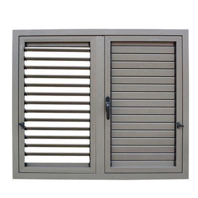 Moderno design di alluminio verticale manicotto manopola manicotto persiana finestre a prova di uragano