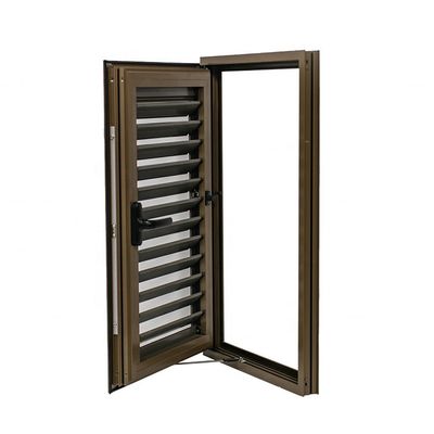 Moderno design di alluminio verticale manicotto manopola manicotto persiana finestre a prova di uragano