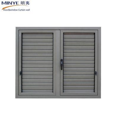 Moderno design di alluminio verticale manicotto manopola manicotto persiana finestre a prova di uragano