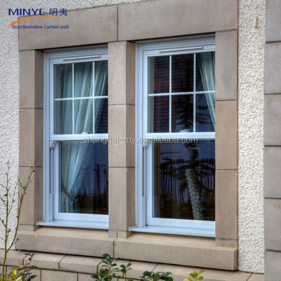 Dimensioni personalizzate American Double Hang Window With Screen Chinese Top Hardware Incluso