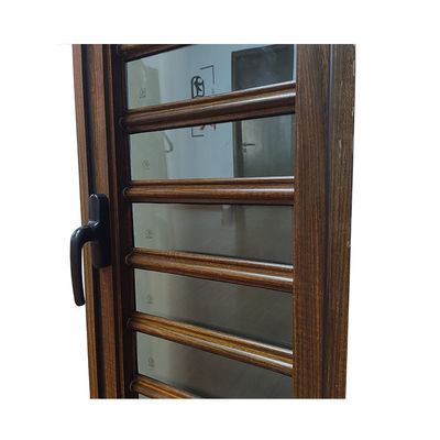 Porta di persiana in vetro in alluminio per interni e certificazione CE ISO9001