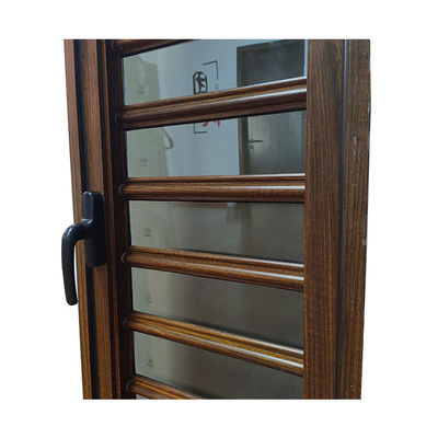 Porta di persiana in vetro in alluminio per interni e certificazione CE ISO9001