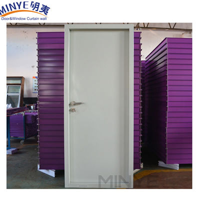 Porta di sicurezza in acciaio antifurto esterna con profilo di vetro di ferro spessore 0,6 mm 2,0 mm