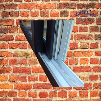 Moderna finestra scorrevole in UPVC con vetro a doppio colore e hardware tedesco