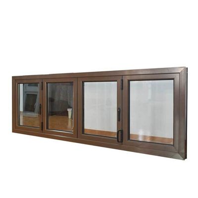 6063 T-5 Thermal Break Frame Aluminum Double Glazed Accordion Window per l'esecuzione