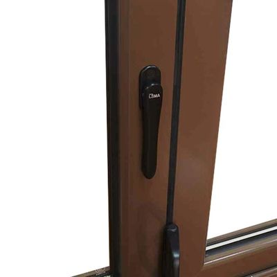 6063 T-5 Thermal Break Frame Aluminum Double Glazed Accordion Window per l'esecuzione