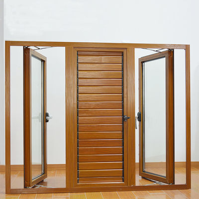 Finestre e porte in alluminio di colore legno per esigenze personalizzate
