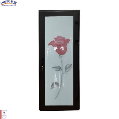 Porta a chiusura verticale UPVC a doppio vetro rinforzato resistente al vento per porta a guarnizione PVC resistente