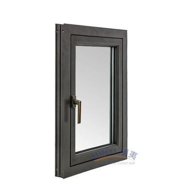 Camera da letto termico di rottura di alluminio Casement Finestra Swing Open stile doppio vetro temperato