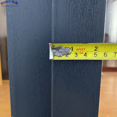 Porta a chiusura verticale UPVC a doppio vetro rinforzato resistente al vento per porta a guarnizione PVC resistente