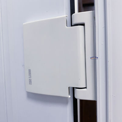 EPDM Rubber Strip Double Tempered Glass UPVC Vertical Hinged Door con Gusset PVC
