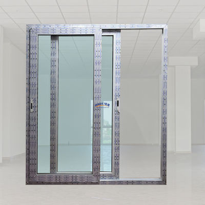 Porta scorrevole in vetro in PVC impermeabile e impermeabile al vento per porta scorrevole in UPVC open style