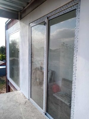 EPDM sistema di doppia tenuta termico di rottura porta scorrevole in alluminio per isolamento acustico