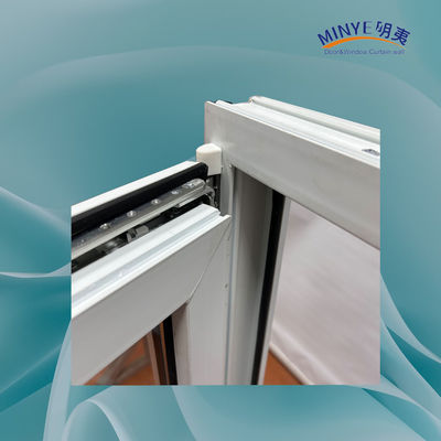 Kin Long Chinese Top Hardware PVC Tilt and Turn Window con vetro doppio temperato