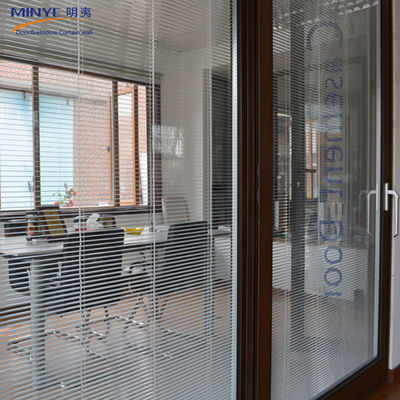 Dimensioni personalizzate Porta scorrevole in alluminio e finestre con persiane incorporate in stile francese